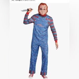 Chucky adult plus size costume. 2xl nwt includes jumpsuit and mask
